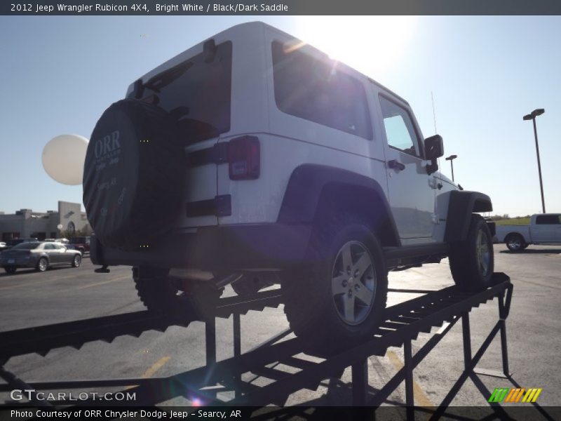 Bright White / Black/Dark Saddle 2012 Jeep Wrangler Rubicon 4X4
