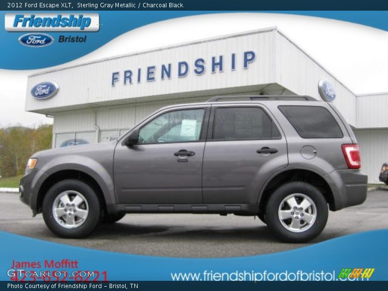 Sterling Gray Metallic / Charcoal Black 2012 Ford Escape XLT