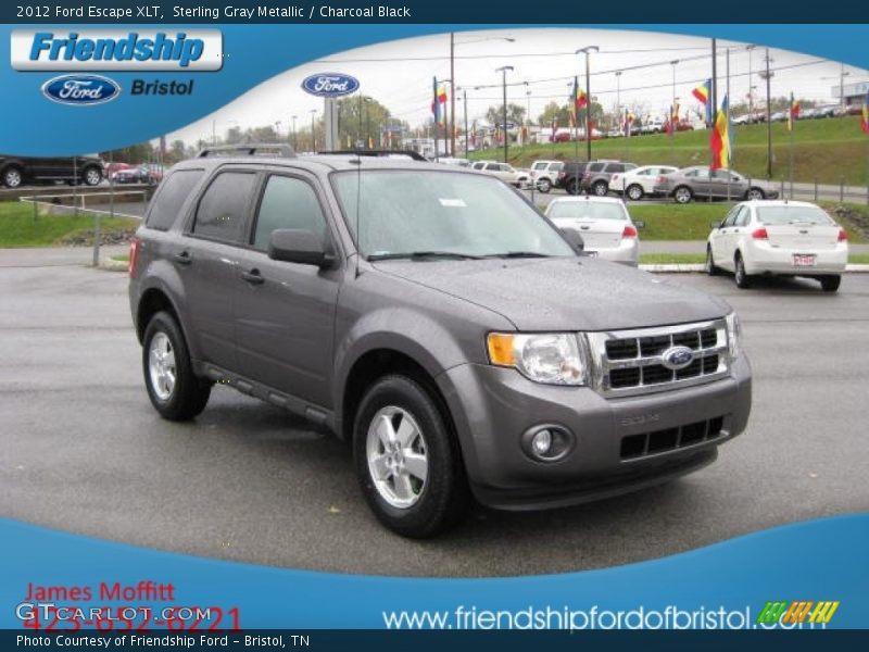 Sterling Gray Metallic / Charcoal Black 2012 Ford Escape XLT