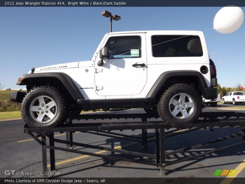 Bright White / Black/Dark Saddle 2012 Jeep Wrangler Rubicon 4X4