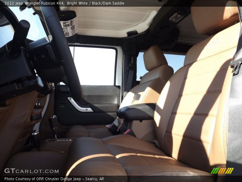 Bright White / Black/Dark Saddle 2012 Jeep Wrangler Rubicon 4X4