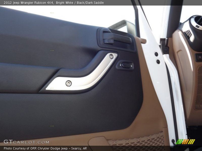 Bright White / Black/Dark Saddle 2012 Jeep Wrangler Rubicon 4X4
