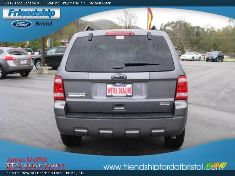 Sterling Gray Metallic / Charcoal Black 2012 Ford Escape XLT