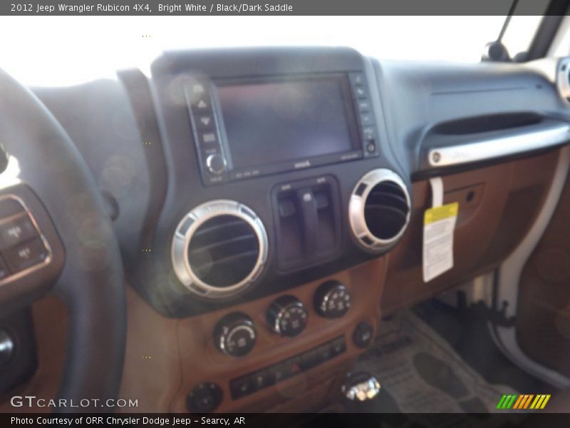 Bright White / Black/Dark Saddle 2012 Jeep Wrangler Rubicon 4X4