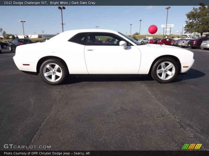 Bright White / Dark Slate Gray 2012 Dodge Challenger SXT