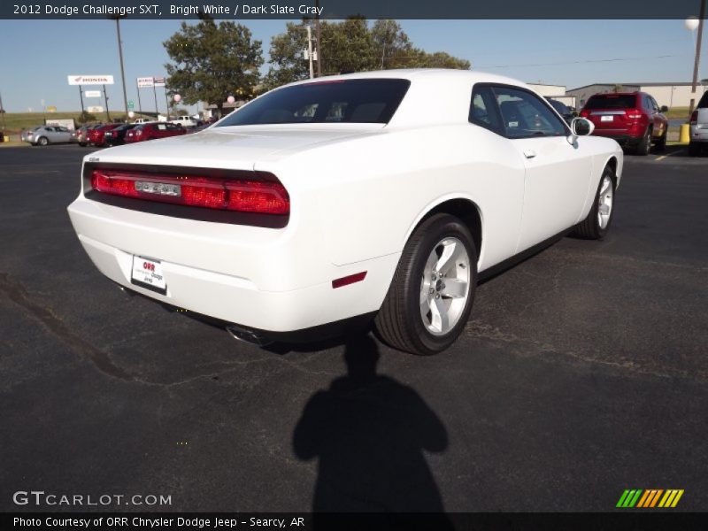 Bright White / Dark Slate Gray 2012 Dodge Challenger SXT