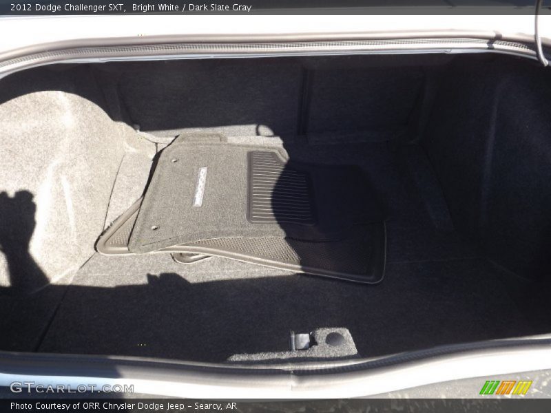 Bright White / Dark Slate Gray 2012 Dodge Challenger SXT