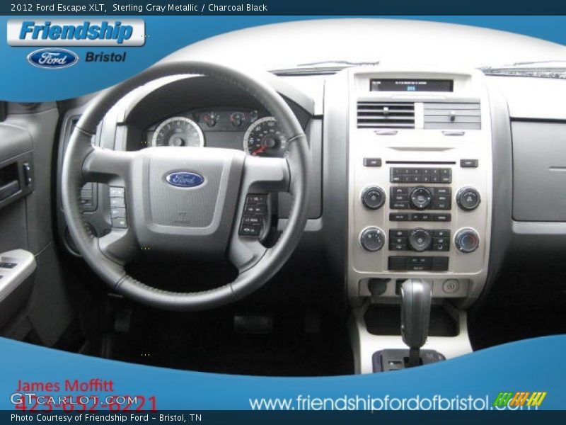 Sterling Gray Metallic / Charcoal Black 2012 Ford Escape XLT