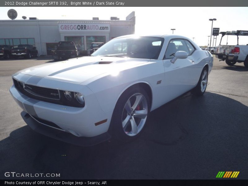 Bright White / Dark Slate Gray 2012 Dodge Challenger SRT8 392