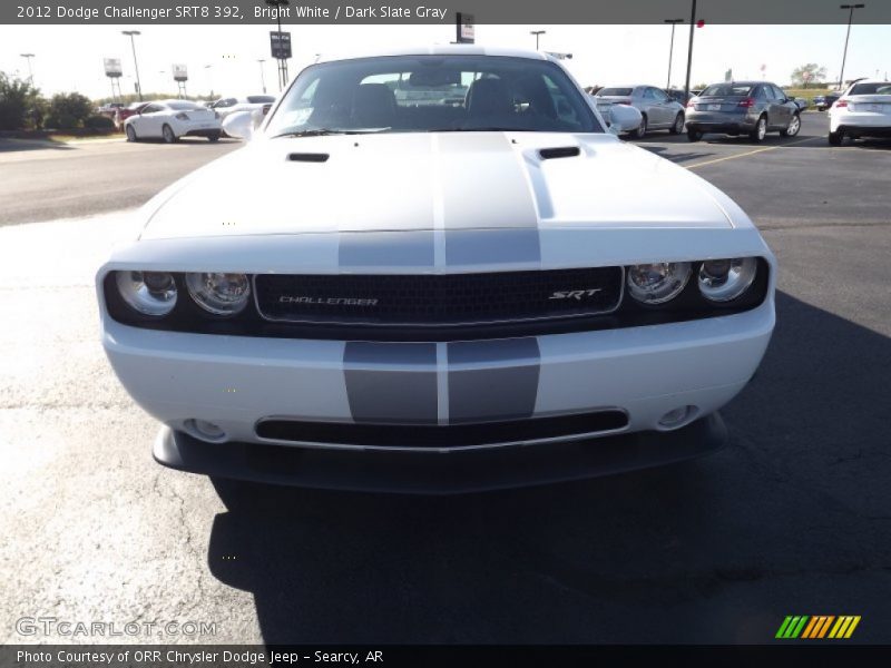 Bright White / Dark Slate Gray 2012 Dodge Challenger SRT8 392