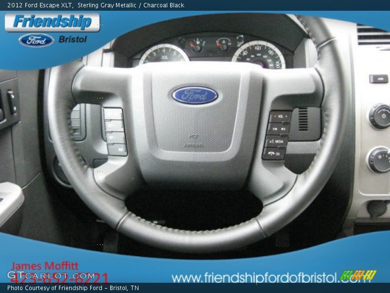 Sterling Gray Metallic / Charcoal Black 2012 Ford Escape XLT