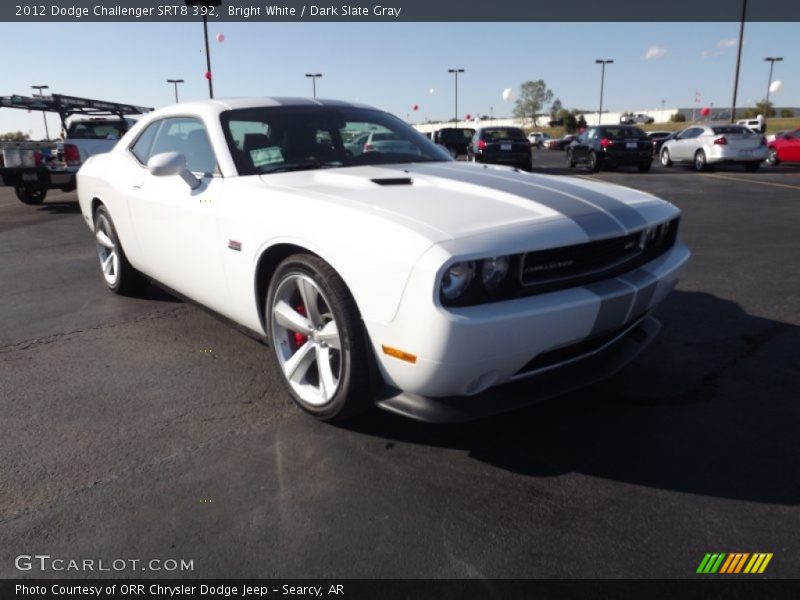 Bright White / Dark Slate Gray 2012 Dodge Challenger SRT8 392