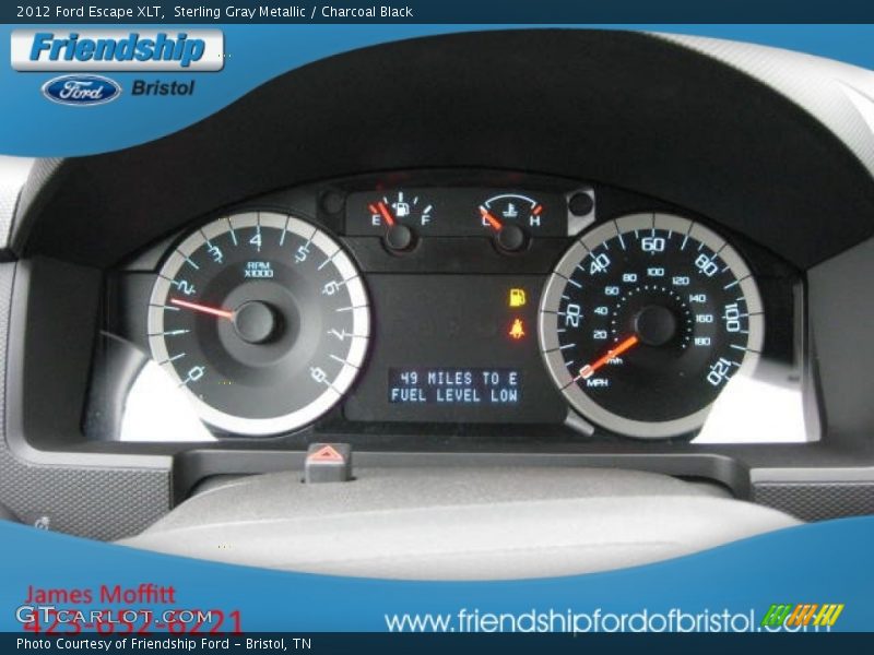 Sterling Gray Metallic / Charcoal Black 2012 Ford Escape XLT