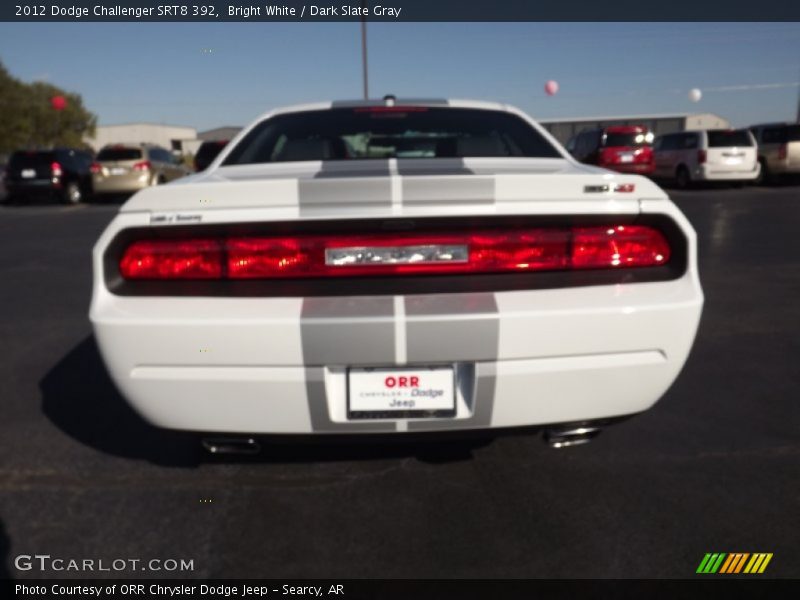 Bright White / Dark Slate Gray 2012 Dodge Challenger SRT8 392