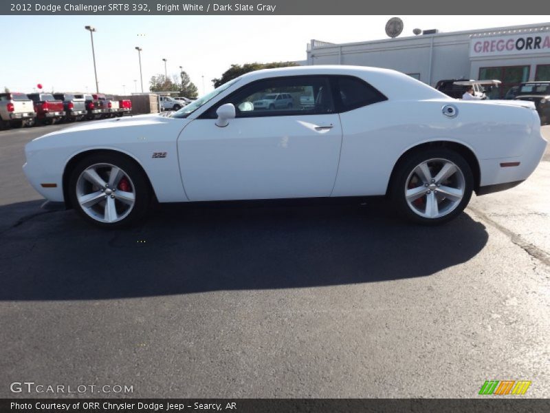 Bright White / Dark Slate Gray 2012 Dodge Challenger SRT8 392