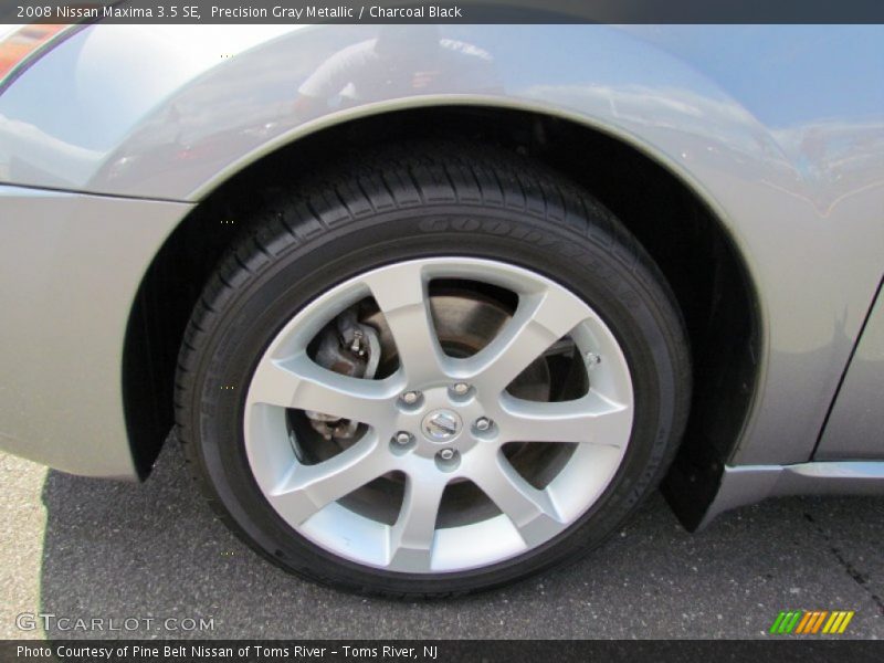 Precision Gray Metallic / Charcoal Black 2008 Nissan Maxima 3.5 SE
