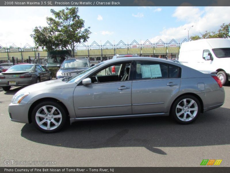 Precision Gray Metallic / Charcoal Black 2008 Nissan Maxima 3.5 SE