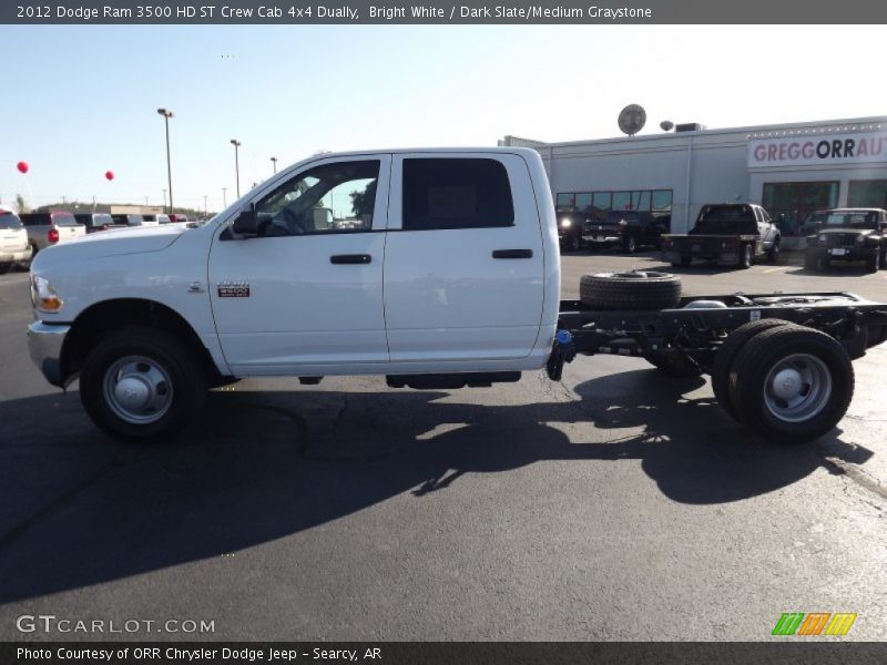Bright White / Dark Slate/Medium Graystone 2012 Dodge Ram 3500 HD ST Crew Cab 4x4 Dually