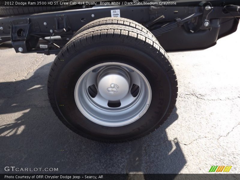 Bright White / Dark Slate/Medium Graystone 2012 Dodge Ram 3500 HD ST Crew Cab 4x4 Dually