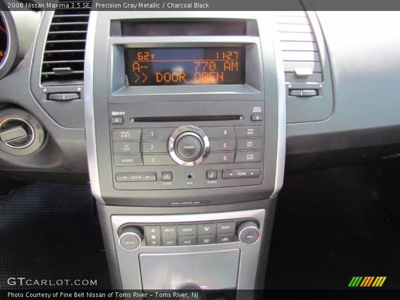 Precision Gray Metallic / Charcoal Black 2008 Nissan Maxima 3.5 SE