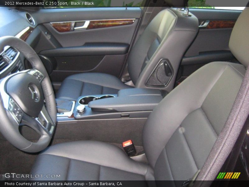 Black / Black 2012 Mercedes-Benz C 250 Sport