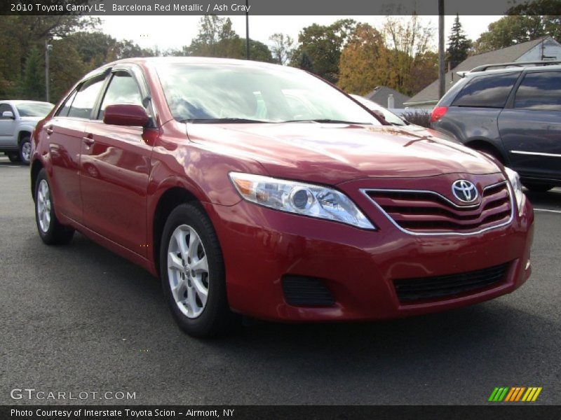 Barcelona Red Metallic / Ash Gray 2010 Toyota Camry LE