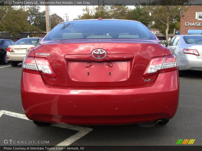 Barcelona Red Metallic / Ash Gray 2010 Toyota Camry LE