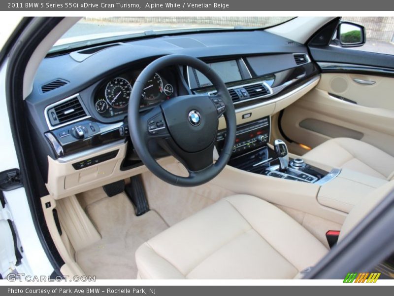Venetian Beige Interior - 2011 5 Series 550i xDrive Gran Turismo 