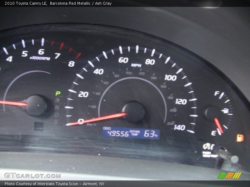 Barcelona Red Metallic / Ash Gray 2010 Toyota Camry LE