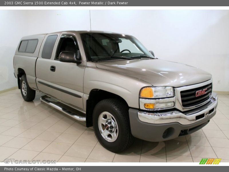 Pewter Metallic / Dark Pewter 2003 GMC Sierra 1500 Extended Cab 4x4