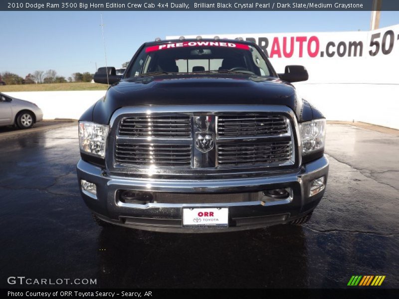 Brilliant Black Crystal Pearl / Dark Slate/Medium Graystone 2010 Dodge Ram 3500 Big Horn Edition Crew Cab 4x4 Dually