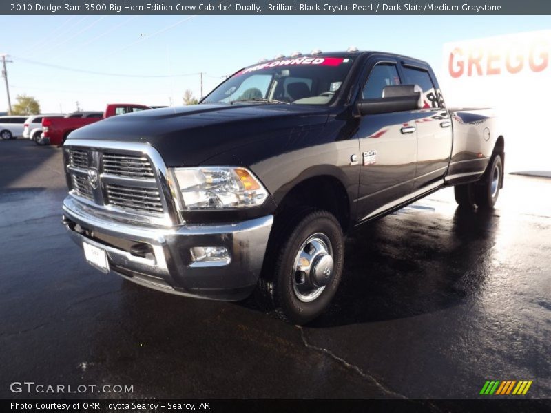 Brilliant Black Crystal Pearl / Dark Slate/Medium Graystone 2010 Dodge Ram 3500 Big Horn Edition Crew Cab 4x4 Dually