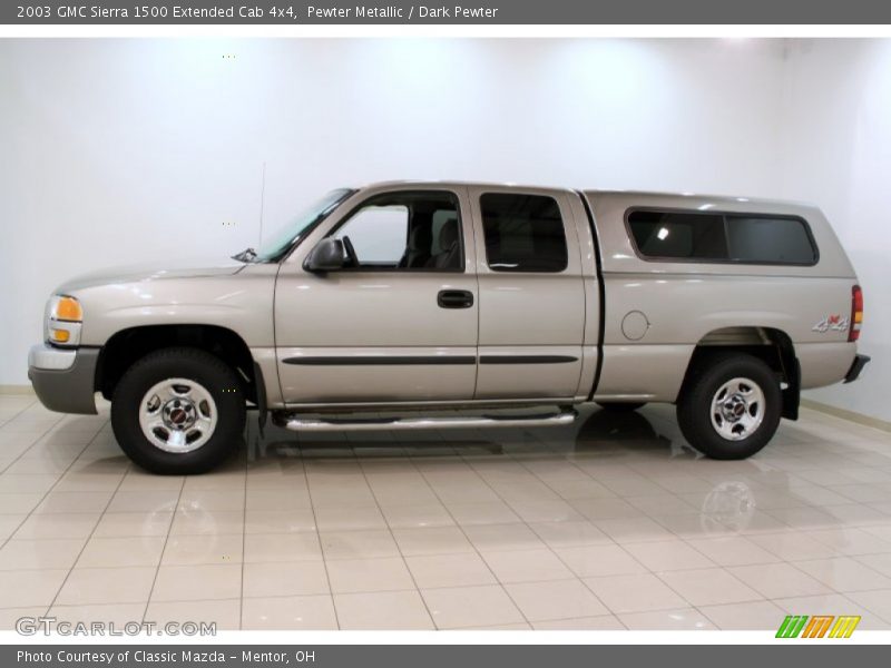 Pewter Metallic / Dark Pewter 2003 GMC Sierra 1500 Extended Cab 4x4