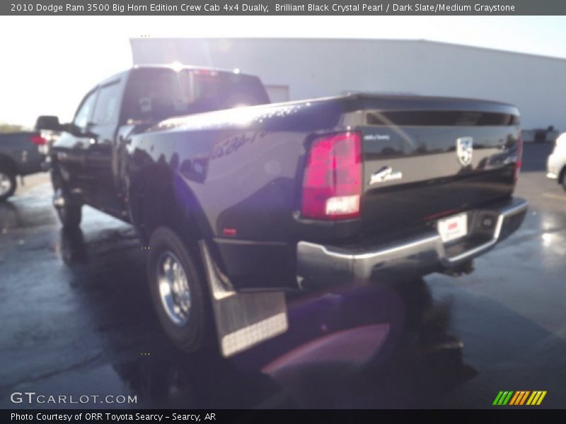Brilliant Black Crystal Pearl / Dark Slate/Medium Graystone 2010 Dodge Ram 3500 Big Horn Edition Crew Cab 4x4 Dually