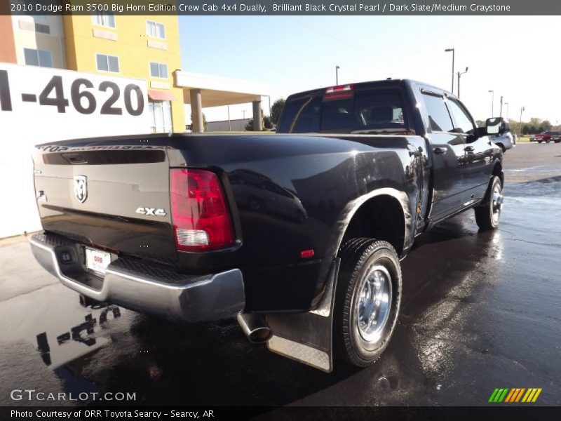 Brilliant Black Crystal Pearl / Dark Slate/Medium Graystone 2010 Dodge Ram 3500 Big Horn Edition Crew Cab 4x4 Dually