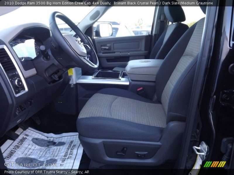 Brilliant Black Crystal Pearl / Dark Slate/Medium Graystone 2010 Dodge Ram 3500 Big Horn Edition Crew Cab 4x4 Dually
