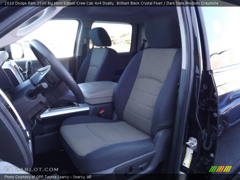 Brilliant Black Crystal Pearl / Dark Slate/Medium Graystone 2010 Dodge Ram 3500 Big Horn Edition Crew Cab 4x4 Dually