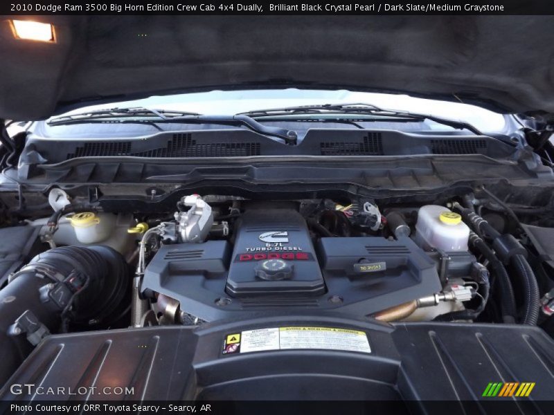 Brilliant Black Crystal Pearl / Dark Slate/Medium Graystone 2010 Dodge Ram 3500 Big Horn Edition Crew Cab 4x4 Dually