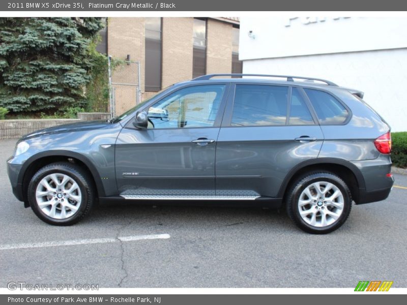 Platinum Gray Metallic / Black 2011 BMW X5 xDrive 35i