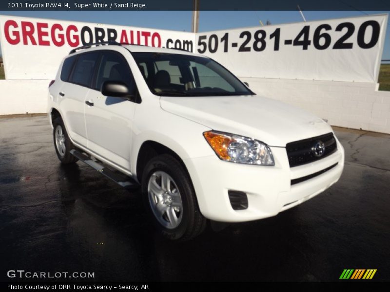 Super White / Sand Beige 2011 Toyota RAV4 I4