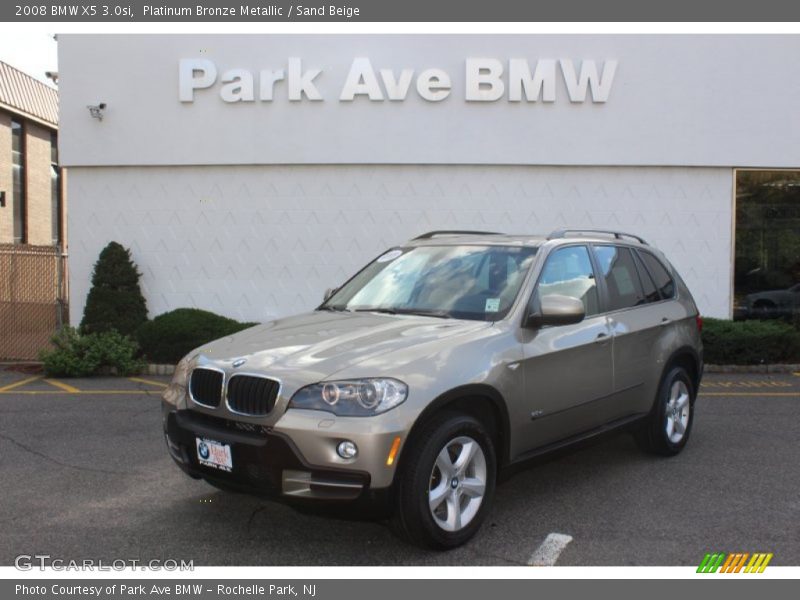 Platinum Bronze Metallic / Sand Beige 2008 BMW X5 3.0si