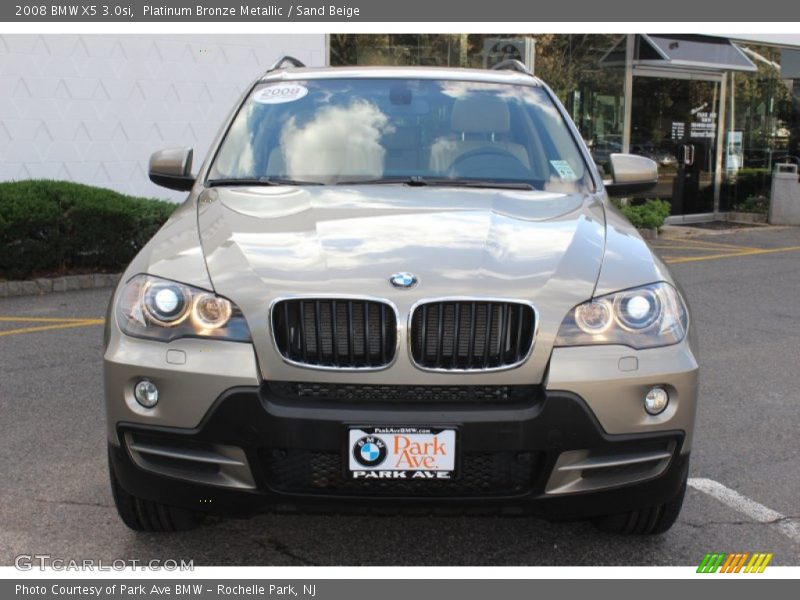 Platinum Bronze Metallic / Sand Beige 2008 BMW X5 3.0si