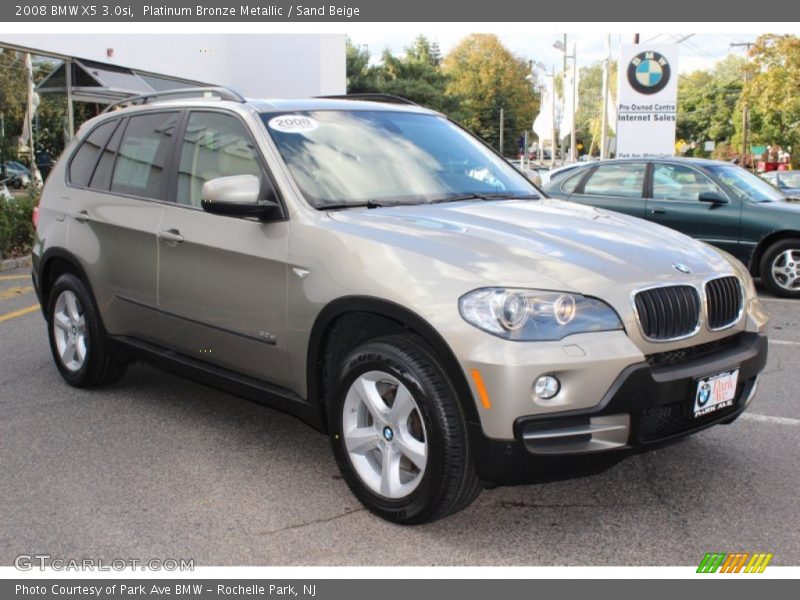 Platinum Bronze Metallic / Sand Beige 2008 BMW X5 3.0si