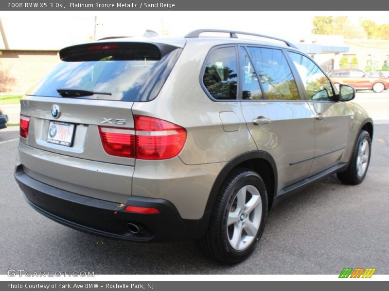 Platinum Bronze Metallic / Sand Beige 2008 BMW X5 3.0si