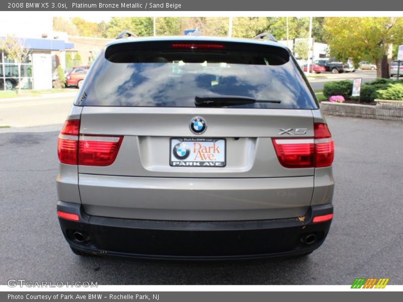 Platinum Bronze Metallic / Sand Beige 2008 BMW X5 3.0si