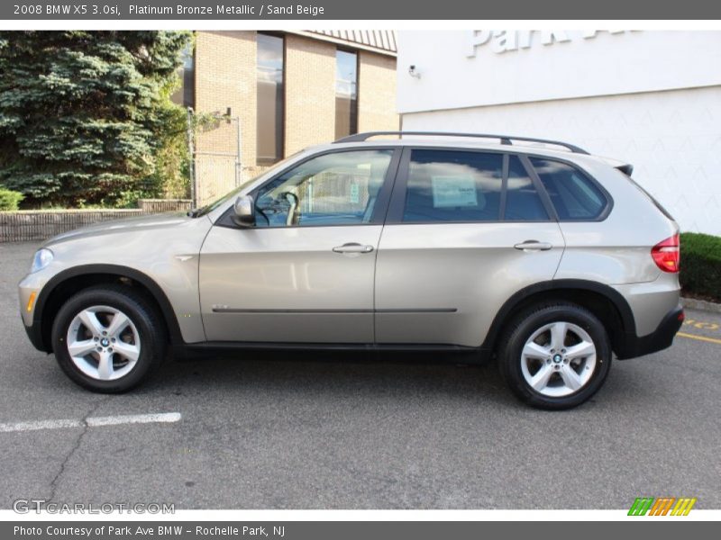 Platinum Bronze Metallic / Sand Beige 2008 BMW X5 3.0si