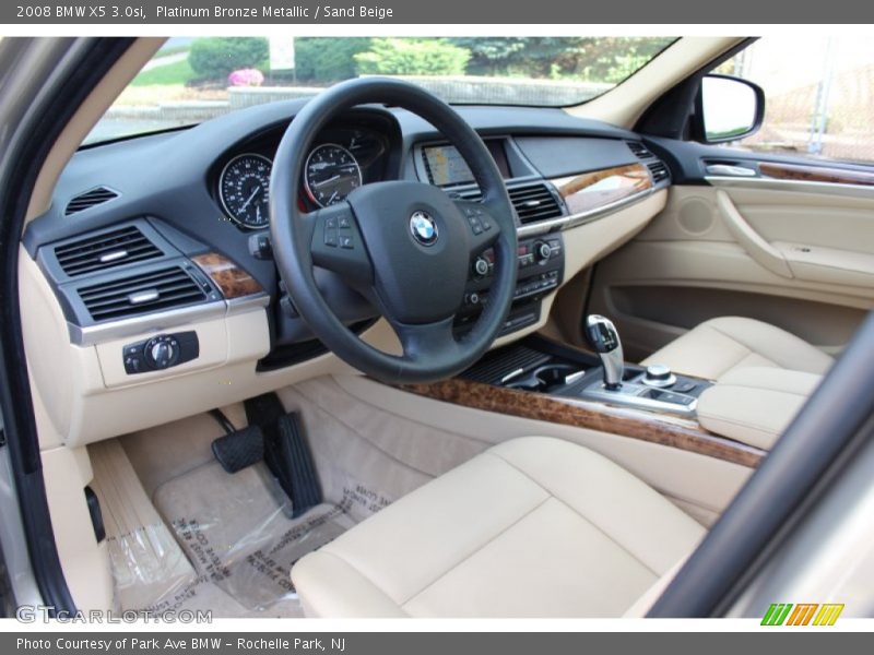 Platinum Bronze Metallic / Sand Beige 2008 BMW X5 3.0si