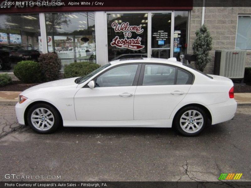 Alpine White / Grey 2006 BMW 3 Series 325xi Sedan