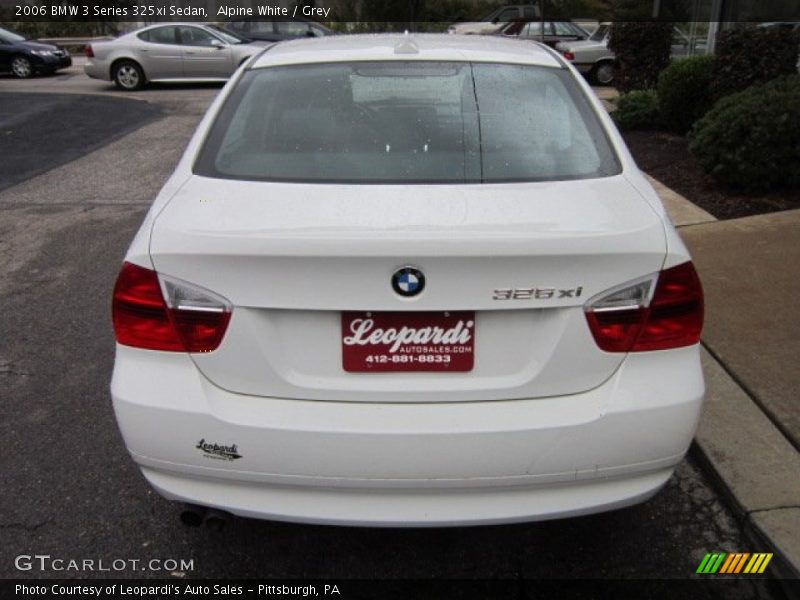 Alpine White / Grey 2006 BMW 3 Series 325xi Sedan