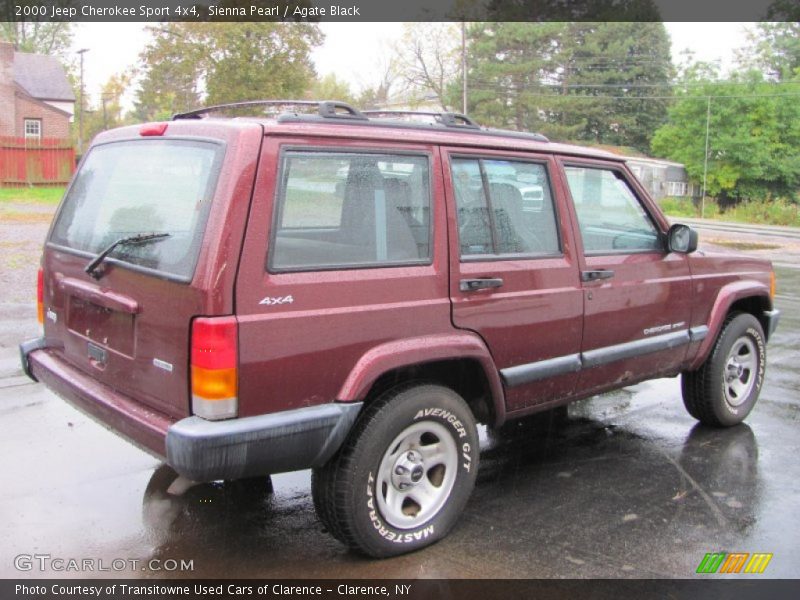 Sienna Pearl / Agate Black 2000 Jeep Cherokee Sport 4x4